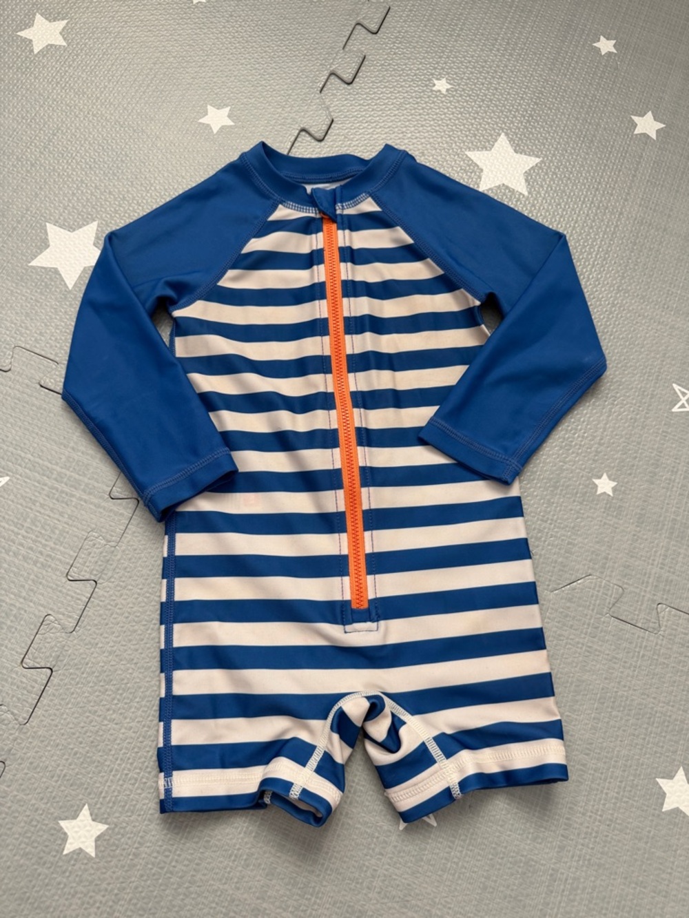 Tea Collection - Striped Rash Guard Swimsuit, 12-18 months